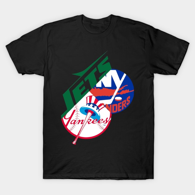 Jets Yankees islanders T-Shirt by Vintage Halloween Store